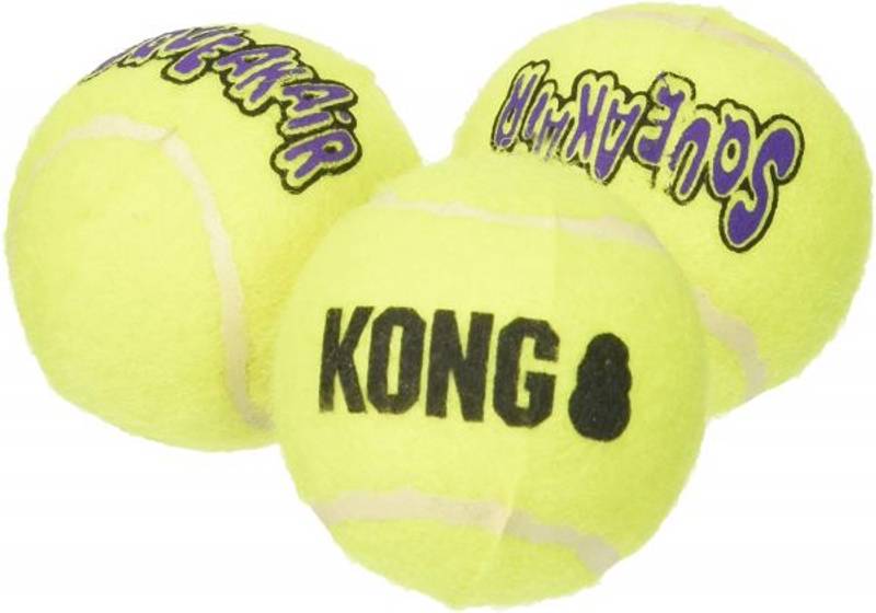 KONG  Squeaker tennis ball 3p Gul XS 